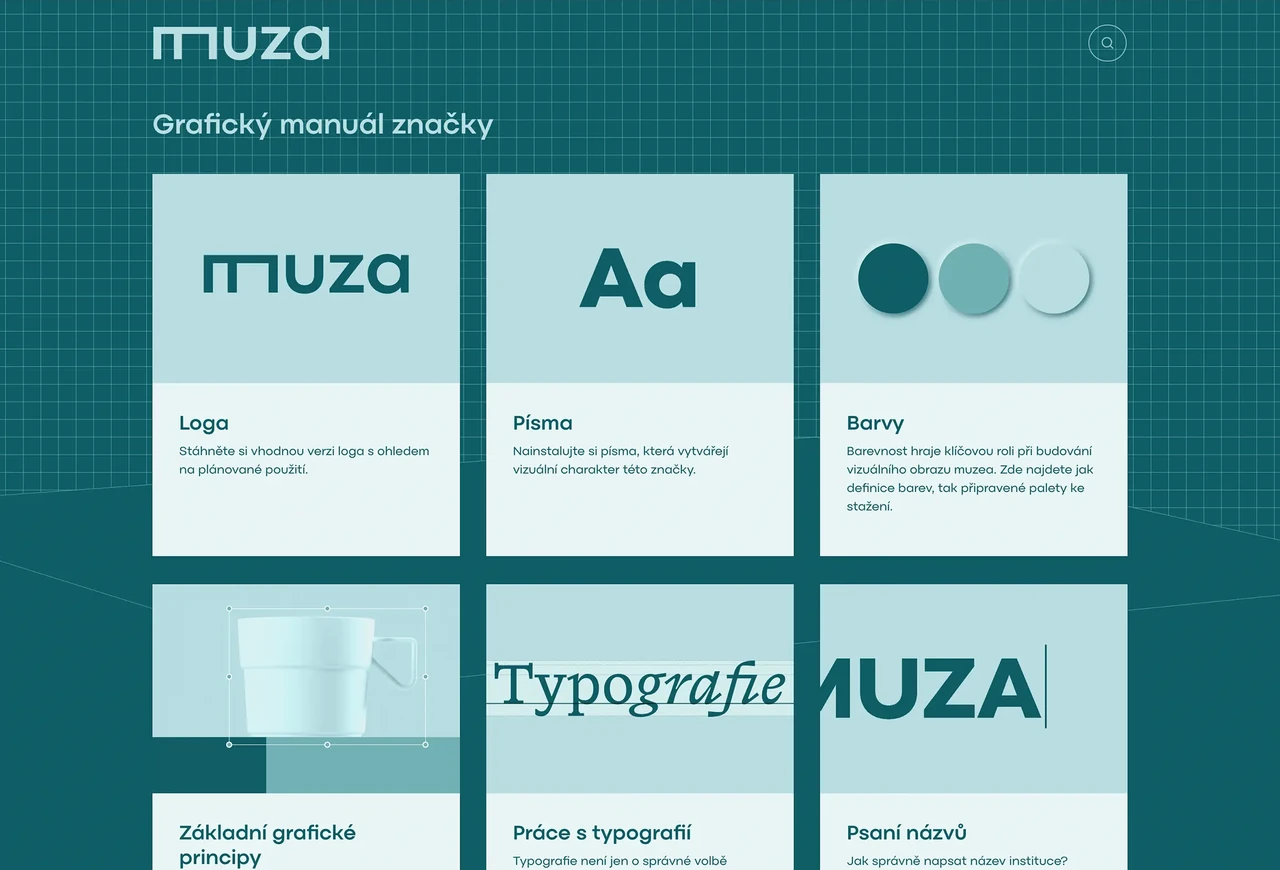 Visualbook – brand manuál Muza